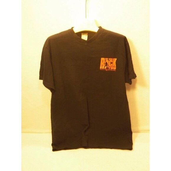 We Will Rock You Queen Musical L Black T-Shirt Paris Casino Las Vegas - Picture 2 of 2